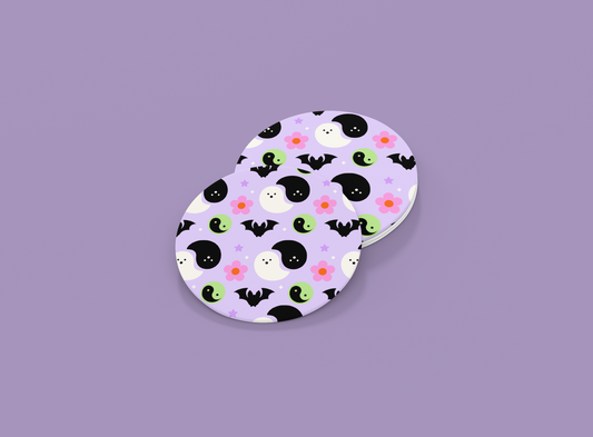 Yin Yang Batties | Set of 2 | Coasters