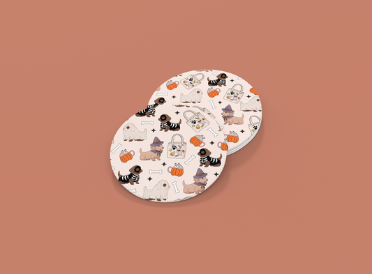 Halloween Pups | Set of 2 | Coasters