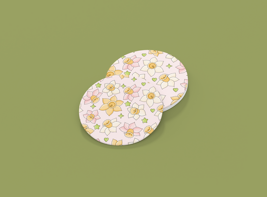 Daffodils | Set of 2 | Coasters