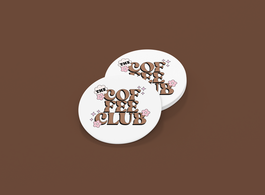 The Coffee Club | Set of 2 | Coasters