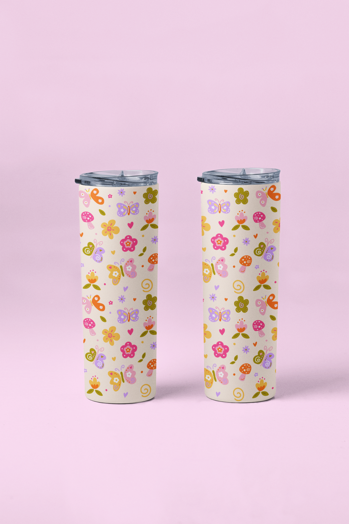 Spring Doodles Tumbler or Flask