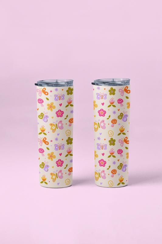 Spring Doodles Tumbler or Flask