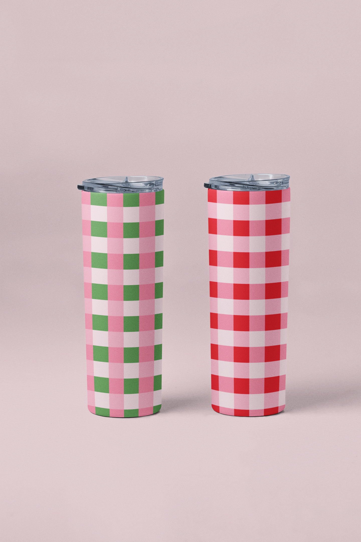 Checkered Christmas Tumbler
