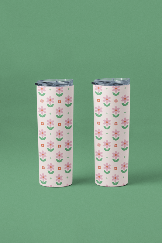 Dainty Flowers Tumbler or Flask