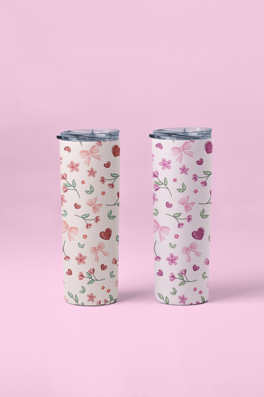 Hearts & Florals Tumbler