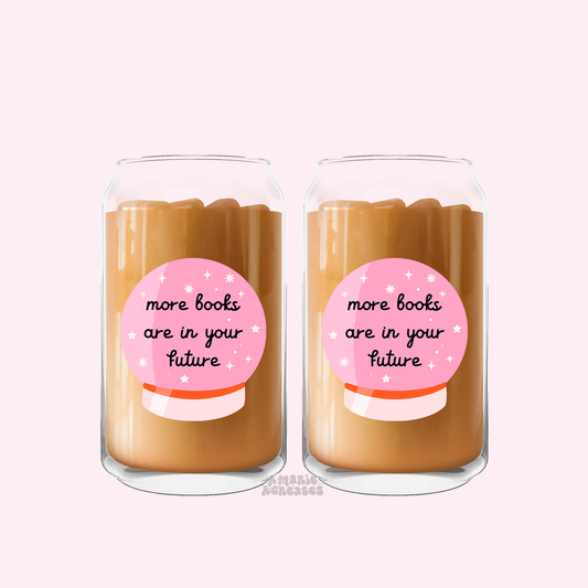 More Books Are In Your Future Glass Cup