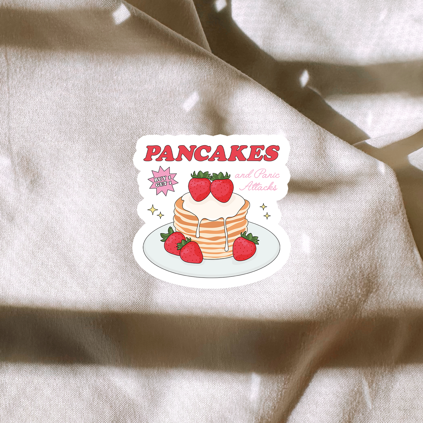 Pancakes & Panic Attacks Sticker