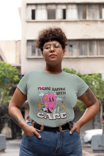 Please Handle With Care Graphic Top