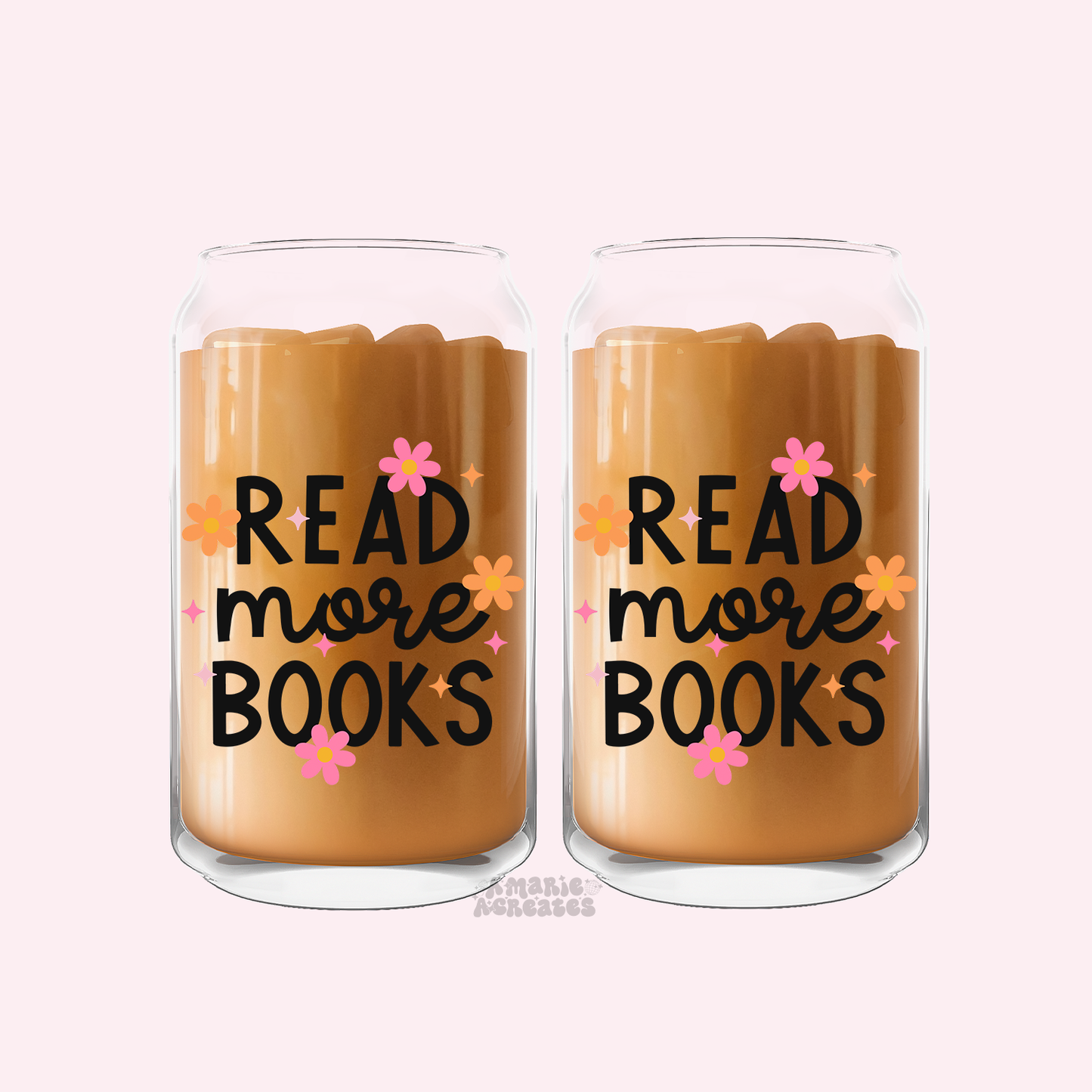 Read More Books Glass Cup