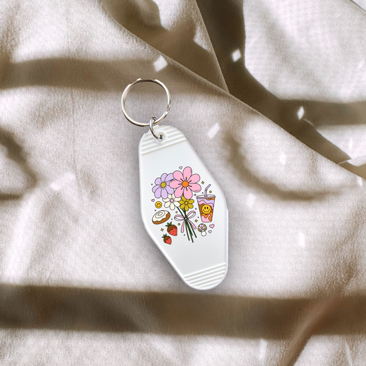 Retro Bouquet Keychain