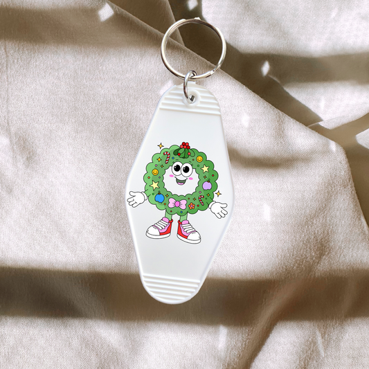 Retro Wreath Character Keychain