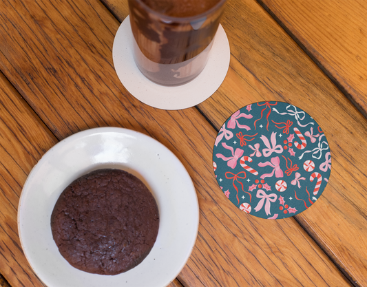 Christmas Bows | Set of 2 | Coasters
