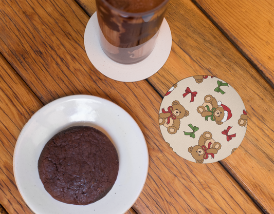 Merry Bear | Set of 2 | Coasters
