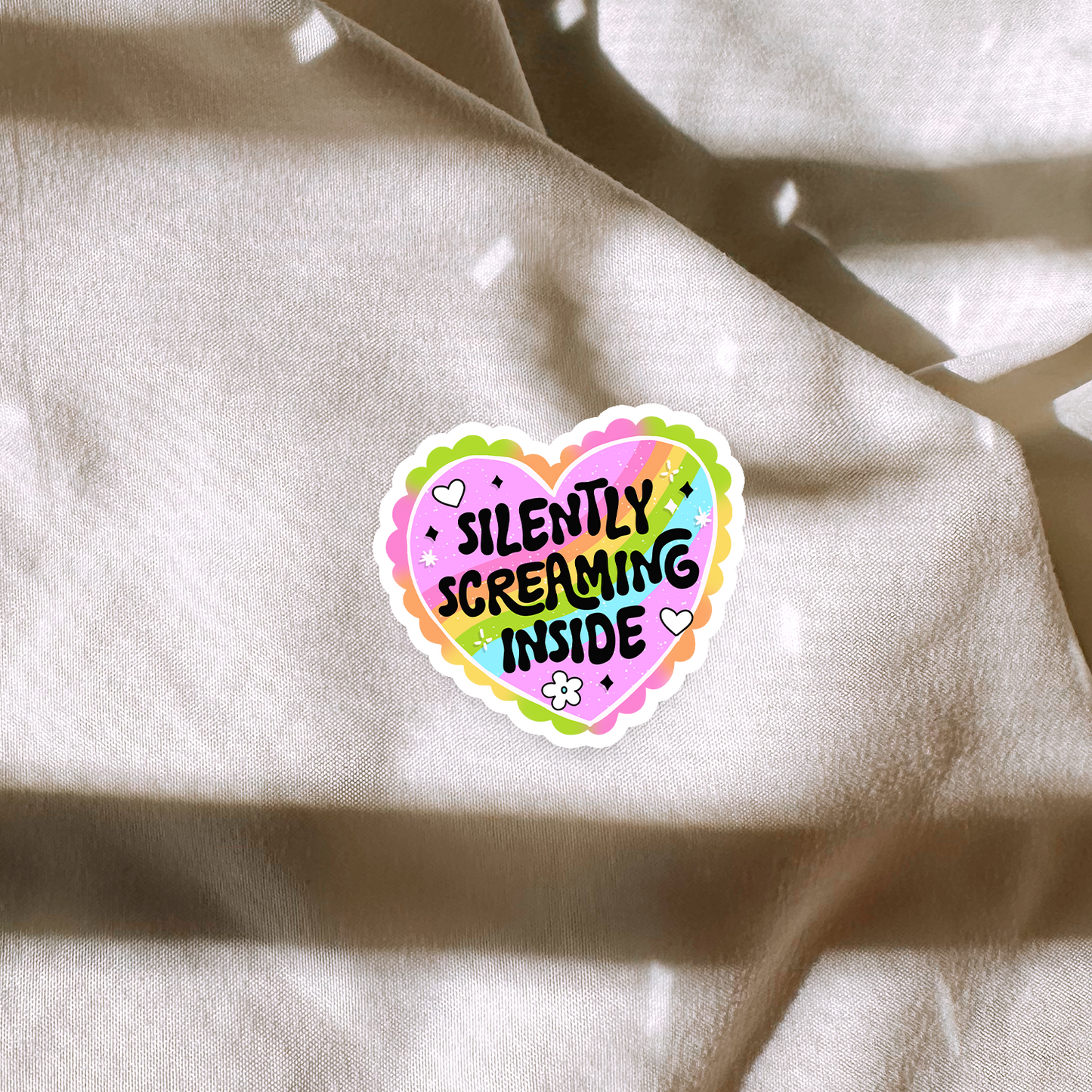 Silently Screaming Inside Sticker