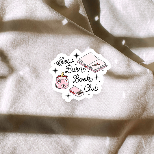 Slow Burn Book Club Sticker