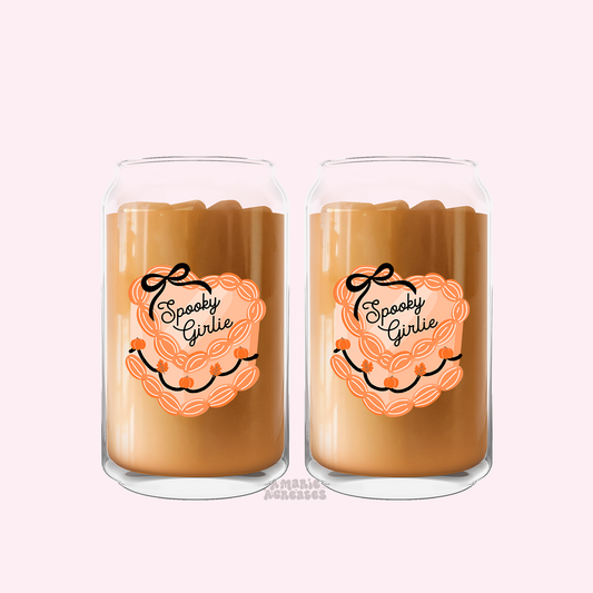 Spooky Girlie Glass Cup