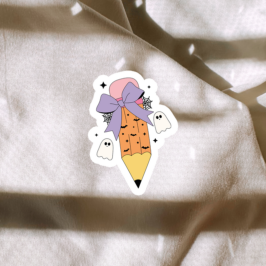 Spooky Pencil Sticker