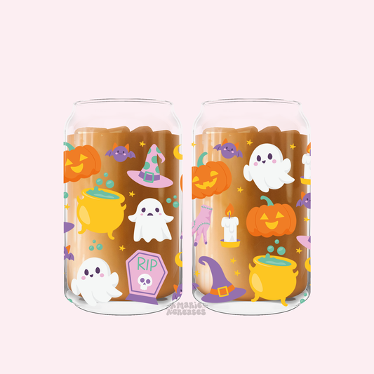 Spooky Things Glass Cup