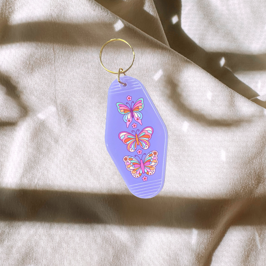 Spring Butterfly Keychain