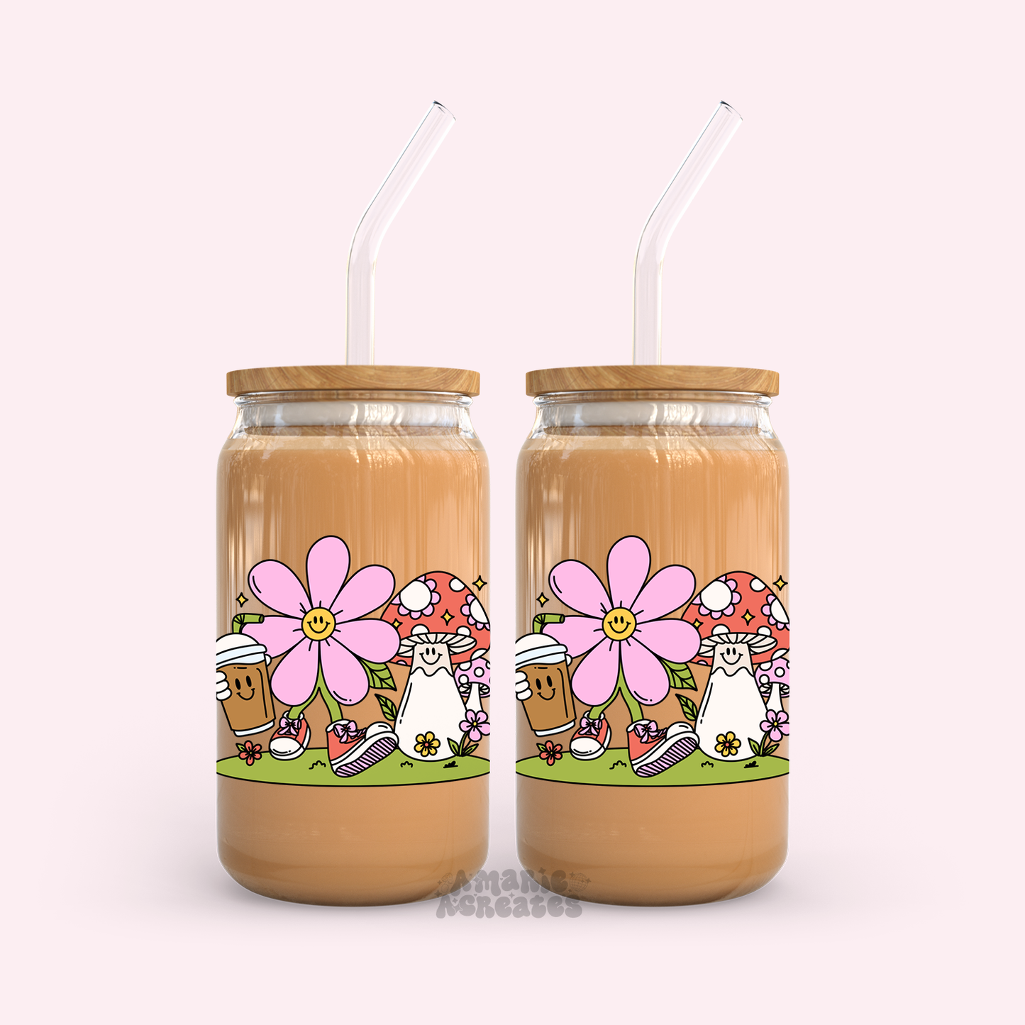 Spring Stroll | Mushie | Glass Cup