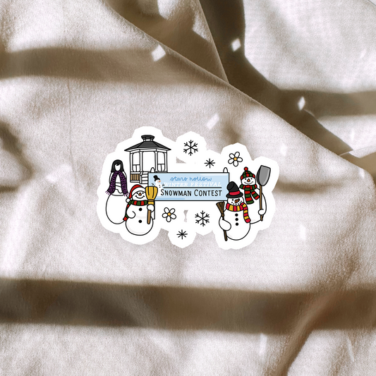 Stars Hollow Snowman Contest Sticker