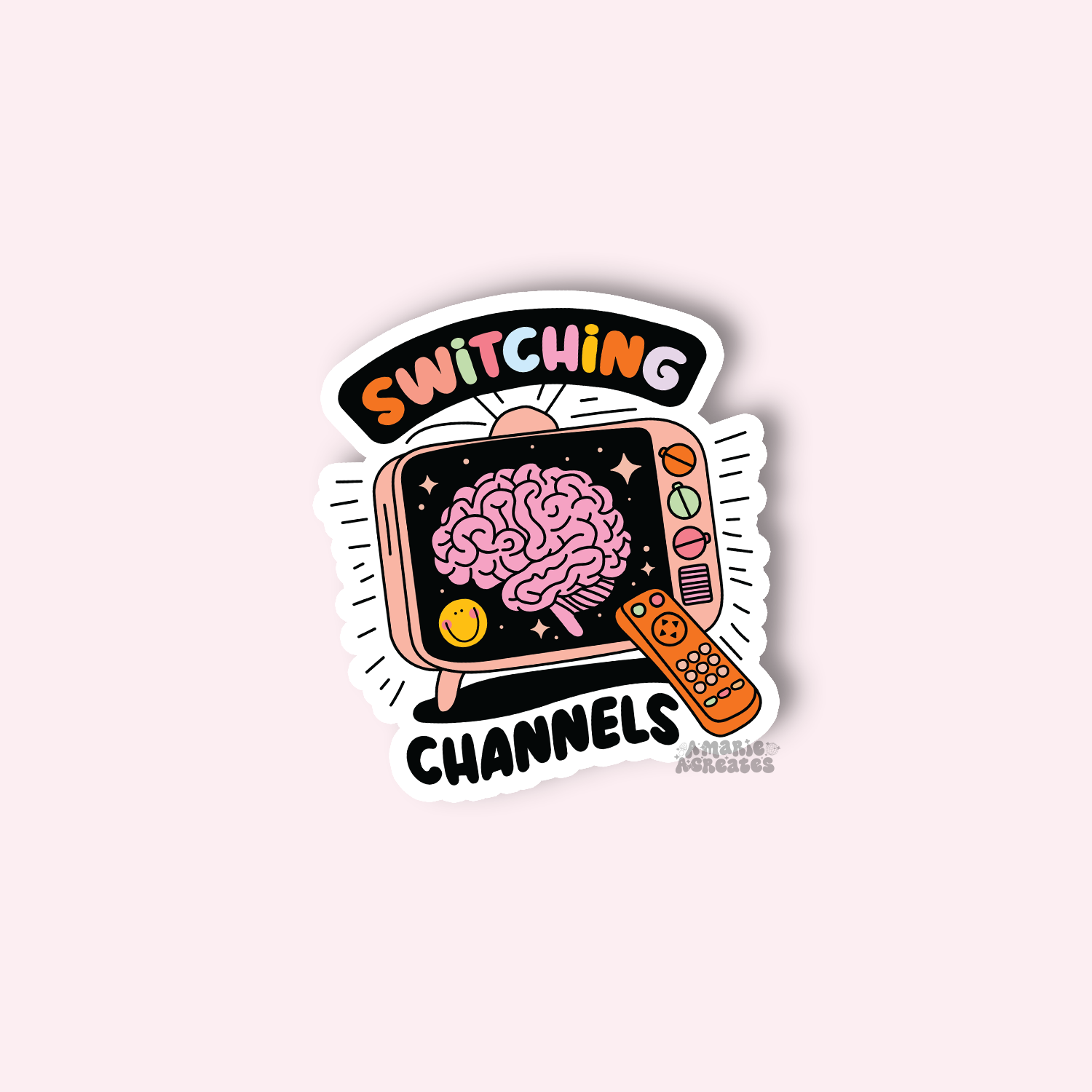 Switching Channels Sticker – amarieacreates