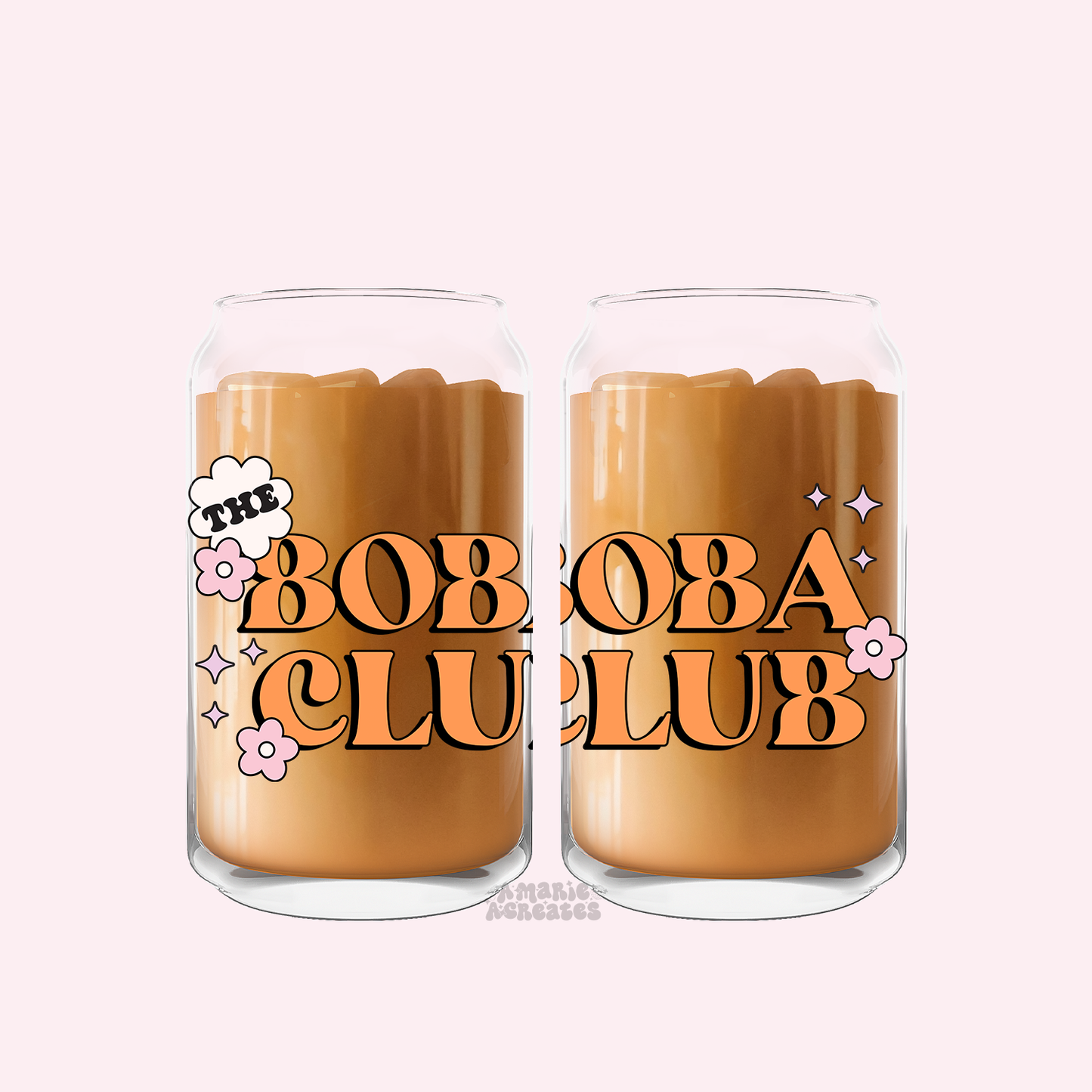 The Boba Club Glass Cup