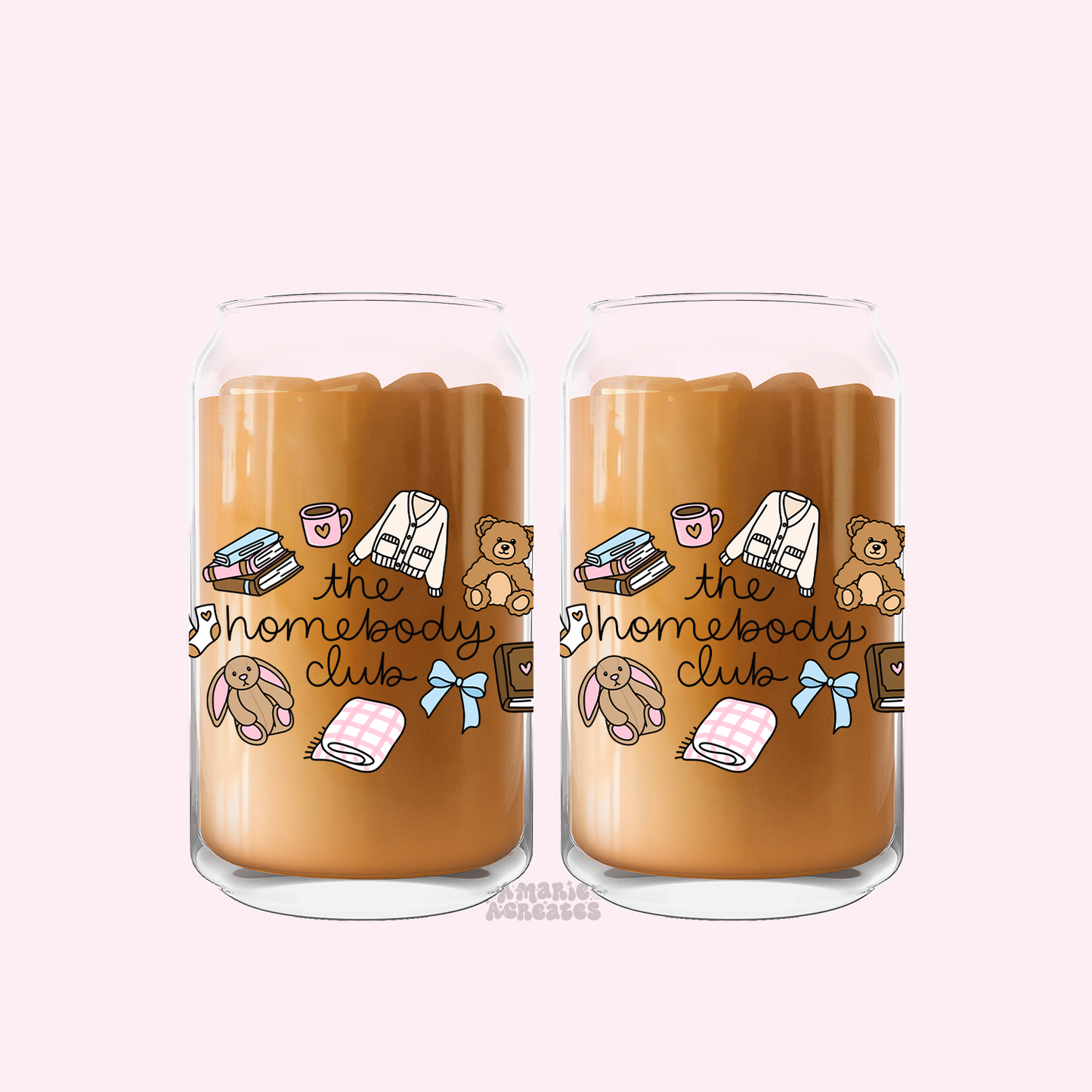 The Homebody Club Glass Cup