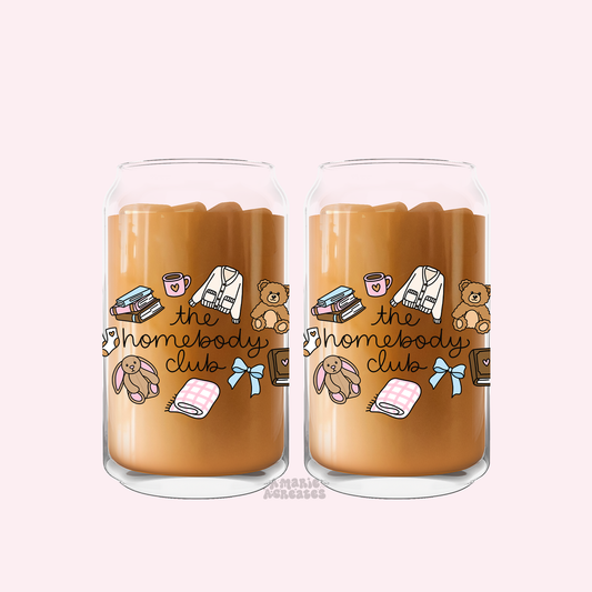 The Homebody Club Glass Cup