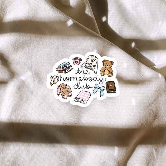 The Homebody Club Sticker