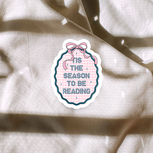 Tis The Season To Be Reading Sticker