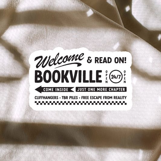 Welcome To Bookville Sticker