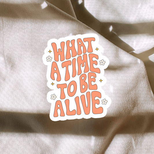 What A Time To Be Alive Sticker