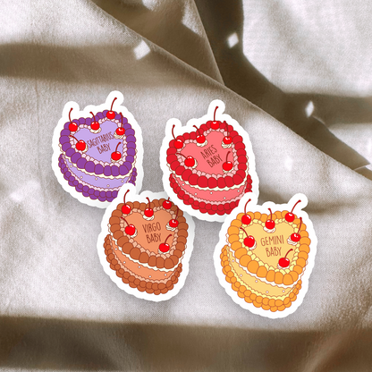 Zodiac Cake Sticker