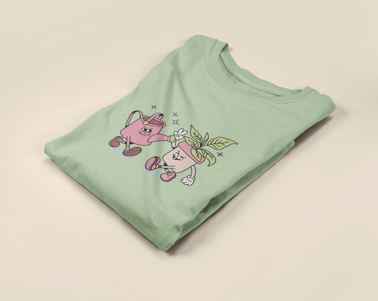 Playful Plants | Retro Character | Graphic Top