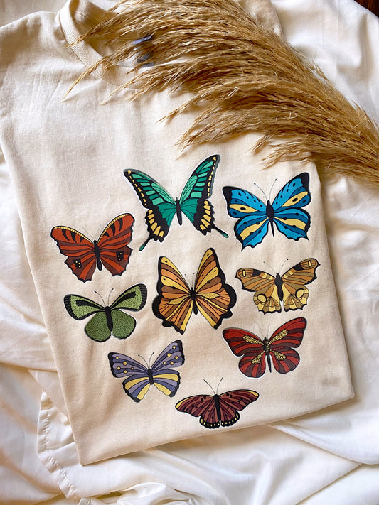 Vintage Butterfly Graphic Top