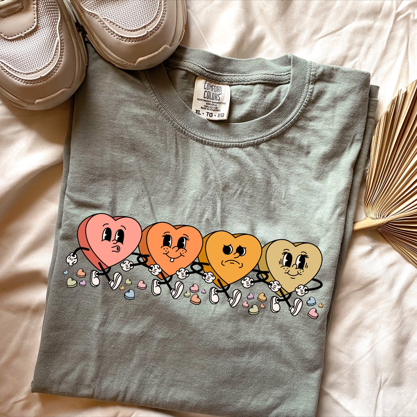 Candy Hearts Graphic Top