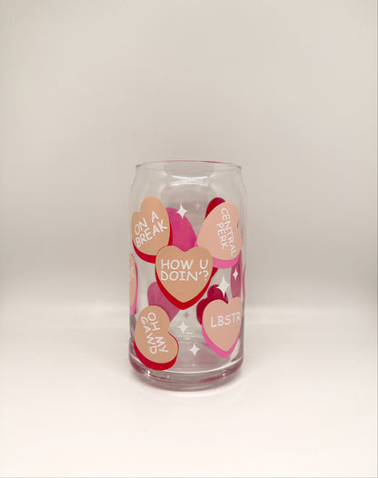 Valentine Hearts | Friends Edition | Glass Cup