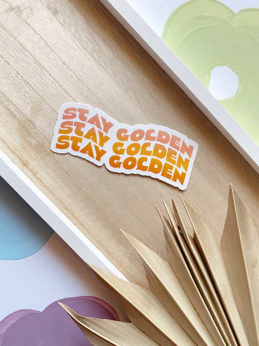 Stay Golden Sticker