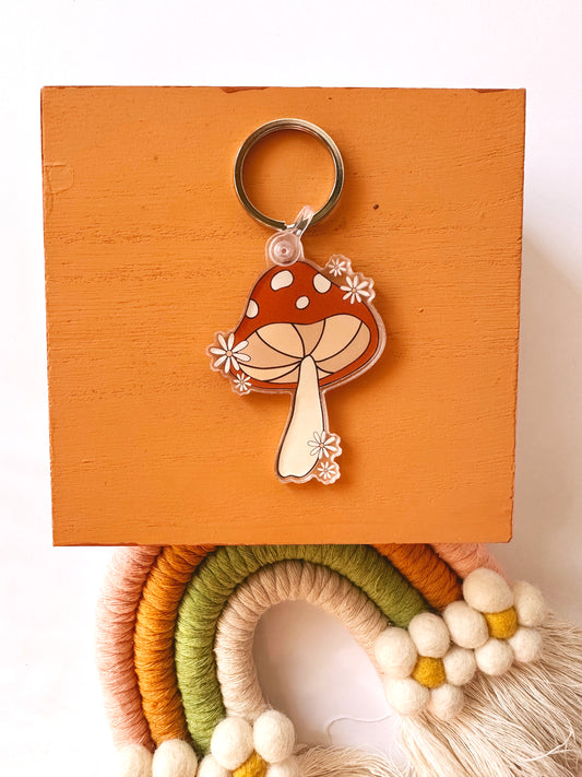 Mushroom Keychain