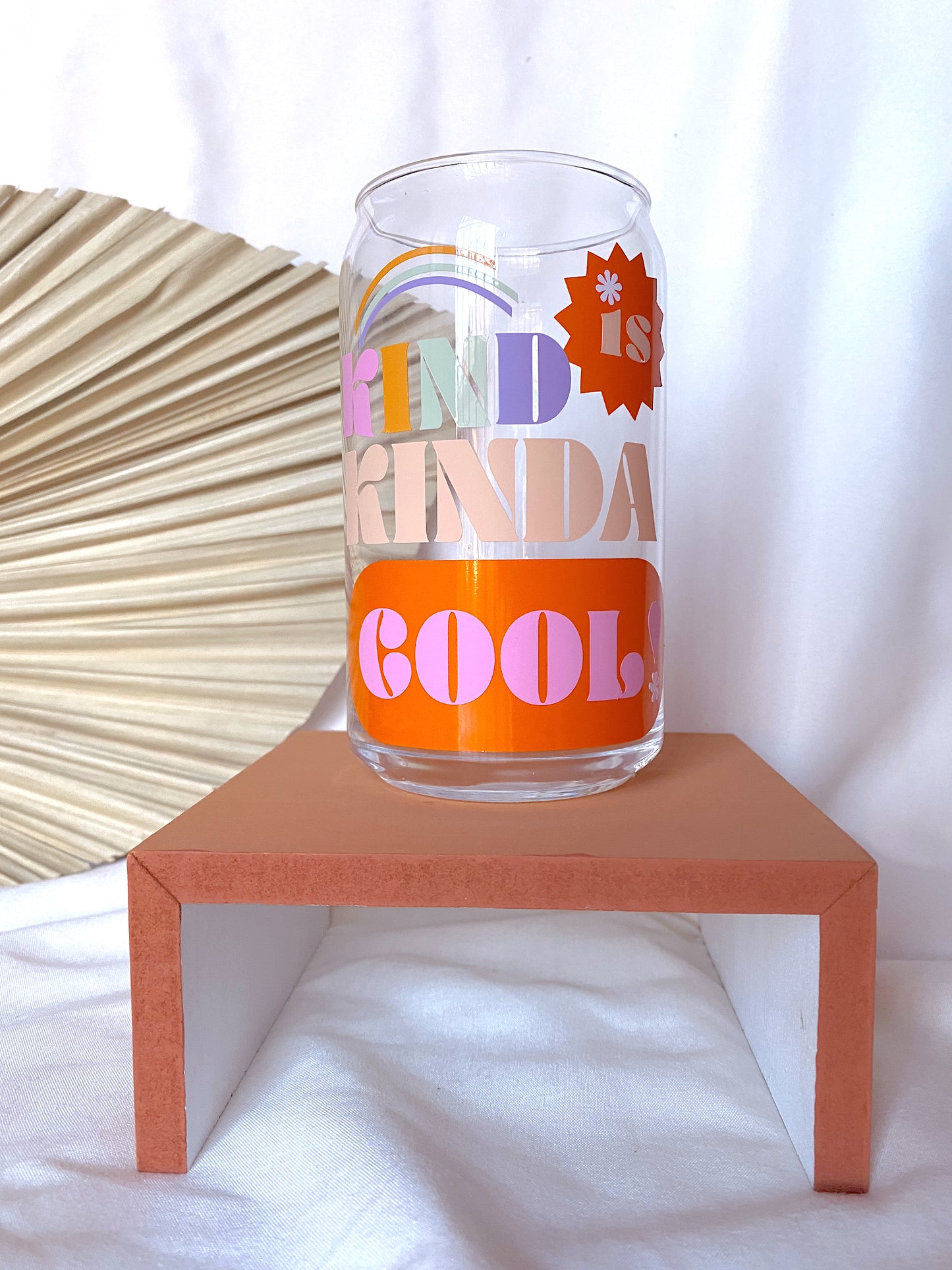 Kind Is Kinda Cool Glass Cup