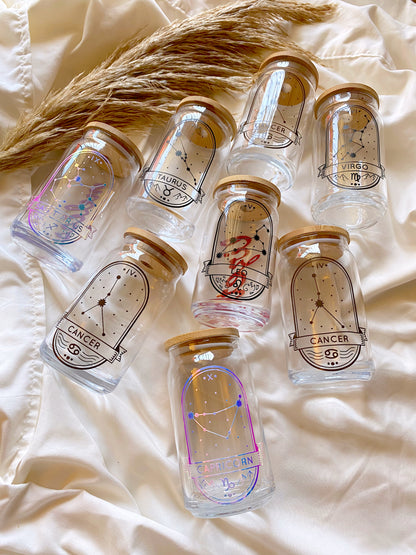 Zodiac Constellation Glass Cups