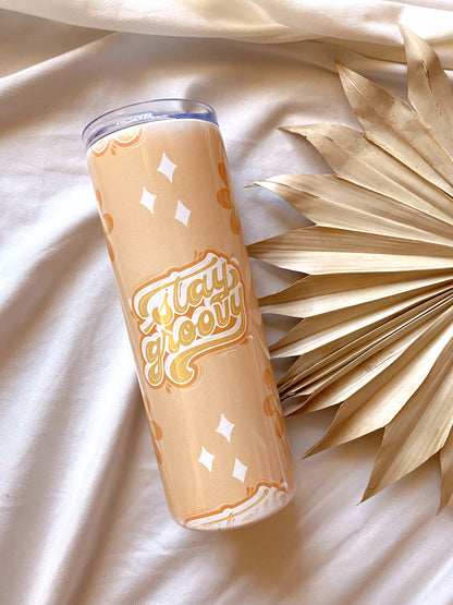 Stay Groovy | Peachy | Tumbler or Flask