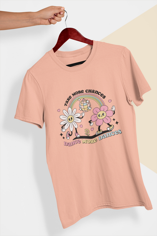 Take More Chances Dance More Dances Graphic Top