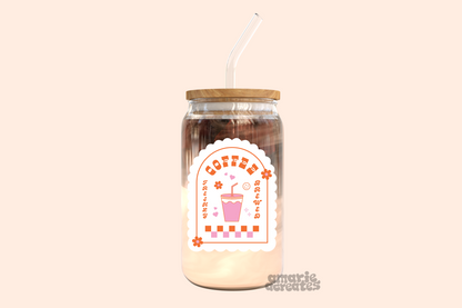 Ruffled Coffee | Freshly Brewed | Glass Cup